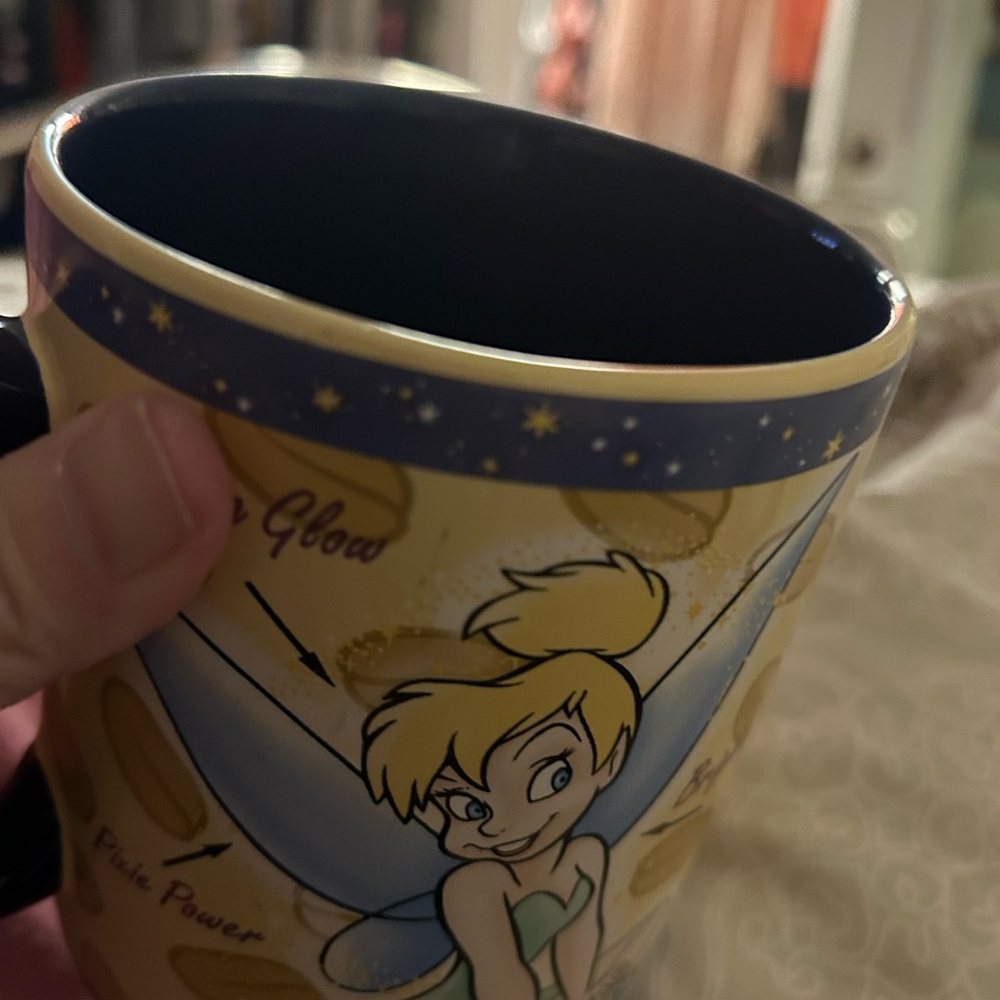 NWOT DISNEY Tinker Bell Magical Mornings Mug W/Painted Handle and Sharp Images - Picture 7 of 11